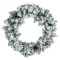 Coronita Decorativa de Craciun ninsa, 120 de crengute, 60 cm