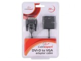 Convertor D-Sub 15 pini la DVI-D 0.2m Negru
