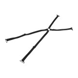 Bretele elastice incrucisate pentru sutien Crisalida, 31 - 45 cm, Negru