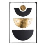 Tablou Metalic Negru și Auriu cu Ciclul Lunar 40x60cm, CMCLASS