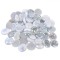 Pietre Decorative Sticlă, Albe, Strălucitoare, Transparente, 340g