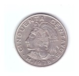 Moneda Mexic 50 centavos 1976, stare foarte buna, curata, America Centrala si de Sud, Cupru-Nichel