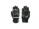 Manusi Moto Piele Oxford RP-6S Negru/Alb Barbati, Marimea L