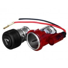 Bricheta Auto Universala 12V Cu Led Lumina Rosie Integrata 28-29mm ZAP002