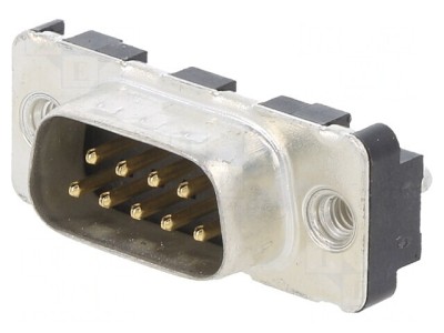 Conector D-Sub 9 PIN Soclu Tată Montare Panou 5A foto