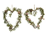Cumpara ieftin Decoratiune - Heart Twig Glitter, Snow Pe Green, Foam Berries, Pinecone - mai multe modele | Kaemingk