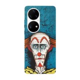 Husa compatibila cu Huawei Nova Y70 model Bernard buffet clown, Silicon, TPU, Viceversa, Transparent, Carcasa