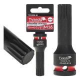 Cheie tubulara de impact SPLINE 1 / 2&quot;, M16, Cr-Mo, Tvardy T00218-16