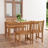 Set mobilier gradina, 5 piese, lemn masiv de tec GartenMobel Dekor, vidaXL