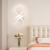 Aplica de perete LED, 40W, tip Papion alb, lumina calda/rece/neutra