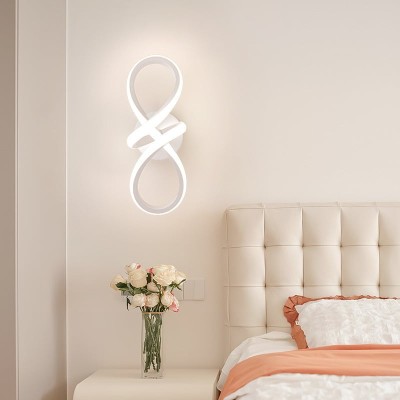 Aplica de perete LED, 40W, tip Papion alb, lumina calda/rece/neutra foto