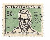 Cehoslovacia - A 150-a aniversare a nasterii lui Ludovit Stur - nationalist, scriitor si lingvist, 1965 - obliterata