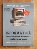 INFORMATICA MANUAL PENTRU CLASA A XII-A VARIANTA ACCESS - Pantiru