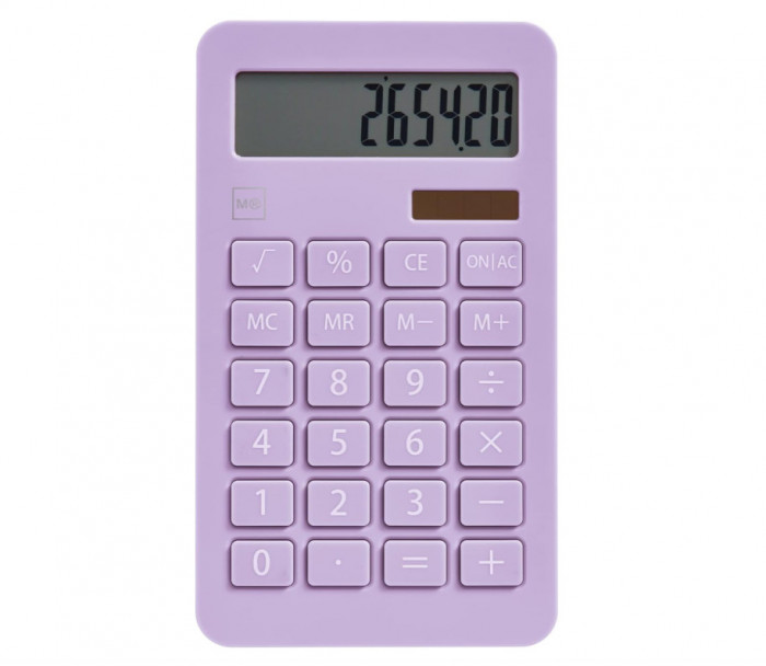 Calculator solar Miquelrius, 10 cifre, taste mari, display LCD - RESIGILAT