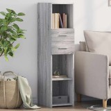 VidaXL Dulap &icirc;nalt, gri sonoma, 30x42,5x124 cm, lemn prelucrat