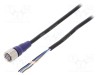 Cablu M12 PIN 4 drept 2m 0,8A OMRON XS2 -10&divide;65&deg;C