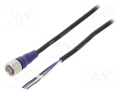 Cablu M12 PIN 4 drept 2m 0,8A OMRON XS2 -10&amp;divide;65&amp;deg;C foto