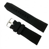 Curea Neagră Silicon cu găurele - 20mm, 22mm, 24mm
