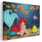 Tablou afis Mica Sirena desene animate 2188 Tablou canvas pe panza CU RAMA 30x40 cm