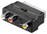Adaptor Scart la 3x RCA si Svhs cu comutator IN/OUT