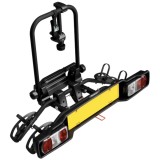 Suport pentru 2 biciclete Peruzzo Parma 706N, pe carlig, rabatabil, negru