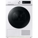 Uscator de rufe Samsung Bespoke DV90BB7445GWS7, Pompa de caldura, 9 kg, Clasa A+++, QuickDrive, AI Control, SmartThings WiFi, AI Dry, Alb