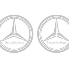 Sticker TIR - Logo mare MERCEDES (50 X 50 cm) - set 2 buc.