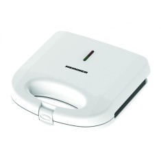 Sandwich maker HEINNER SWAN SM-K750FGWH, 750w, capacitate: 2 sandwich-uri, placi antiadezive fixe tip grill, alb