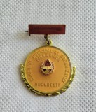 Insigna rara a&nbsp;Consiliului Municipal al Organizatiei Pionierilor - Bucuresti