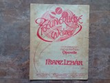 Zigeunerliebe-Walzer -Franz Lehar, 1909, Viena, K.&amp;W. 455