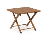 Cumpara ieftin Masuta pliabila aluminiu maro pecan Taylor 44x43x36 cm