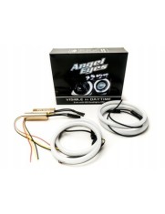 Kit Angel Eyes LED COTTON cu semnalizare pentru BMW E46 Coupe/Cabrio cu Facelift (2003 - 2006), far cu lupa 4x106mm