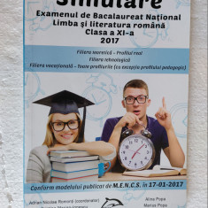 SIMULARE EXAMENUL DE BACALAUREAT LIMBA SI LITERATURA ROMANA A XI A POPA