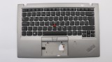 Carcasa superioara cu tastatura palmrest Laptop, Lenovo, ThinkPad X1 Carbon 5th Gen Type 20HQ, 20HR, 20K3, 20K4, 01YU544, 01YU508, AM16R000810, ilumin