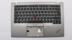 Carcasa superioara cu tastatura palmrest Laptop, Lenovo, ThinkPad X1 Carbon 5th Gen Type 20HQ, 20HR, 20K3, 20K4, 01YU544, 01YU508, AM16R000810, ilumin