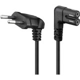 Cablu 90 grade 3m cu priza Europeana C7 2-pin pentru boxe Sonos, Goobay