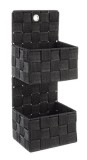 Cumpara ieftin Set 6 etajere nilon negru 25x15x48 cm