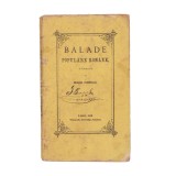 Miron Pompiliu, Balade populare rom&acirc;ne, 1870
