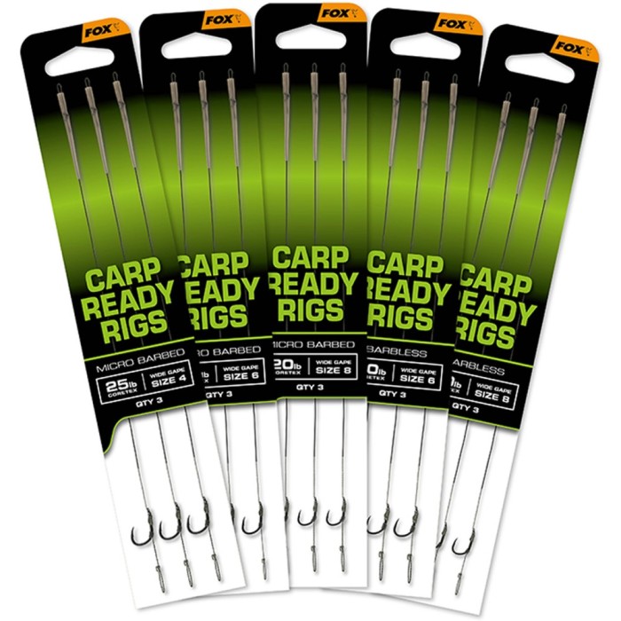 Carlige Legate Fox EOS Ready Rigs X3 Wide Gapes Size 4, 25lb