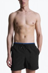 Pantaloni scurti barbati pentru inot cu logo brodat si croiala Regular fit foto