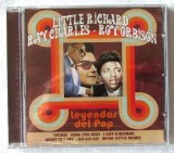 Album CD: &quot;Little Richard - Ray Charles - Roy Orbison, Leyendas Del Pop&quot;, 2016