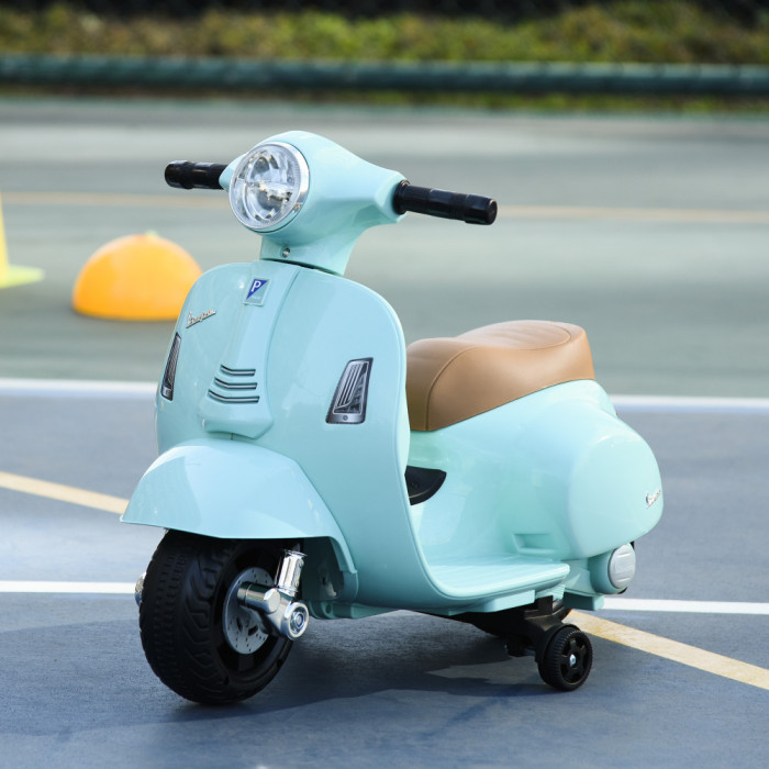 HOMCOM Motocicleta Electrica pentru Copii Baterie 6V, 18-36 luni Verde