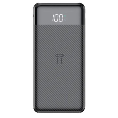 Baterie Reincarcabila, Powerbank 10.000 mAh, Display LED, Li-Po, 2 X USB, 1 X USB-C, 37Wh, 135.5 &amp;times; 67 &amp;times; 15 mm, Negru foto