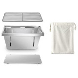 Cumpara ieftin Gratar pliabil compact Bohmann BBQ, Inox, 32x22x15cm, Inox