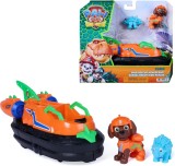 PATRULA CATELUSILOR FILMUL CU DINOZAURI SET DINO VEHICUL HOVERCRAFT CU FIGURINA ZUMA SI ACCESORII 15CM