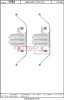 Set accesorii, placute frana BMW Seria 1 (E87) (2003 - 2013) METZGER 109-1751