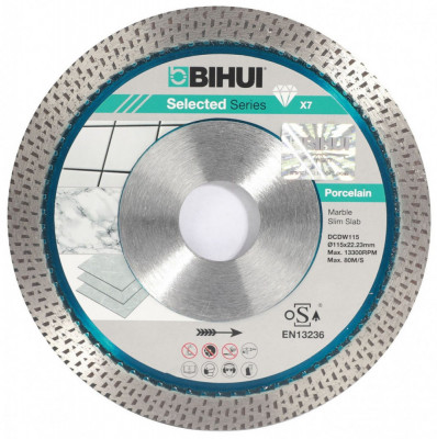 Disc Diamantat pt. Portelan dur, Placi ceramice 115x22.2 (mm) Super Premium - BIHUI-DCDW115 foto