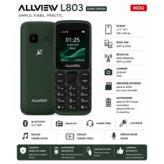 Telefon Mobil Allview L803 Dual SIM Dark Green , Nou
