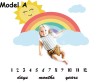 Paturica Milestone Bebe Plusata Drool Curcubeu, 100x120 cm, Rame Incluse, Fotografii Memorabile Evolutie Copil