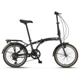Bicicleta Umit Cund, 6 viteze, pliabila, cadru otel, roata 20&quot;, culoare negru Cod:52034000002